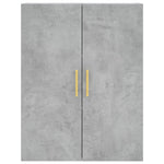 Highboard Concrete Grey 69.5x34x180 cm Engineered Wood 3195951
