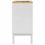 Bathroom Sink Cabinet with Shelf FLORO White 60 x 40 x 80 cm 42011242