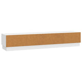 TV Cabinet High Gloss White 147 x 34.5 x 27 cm Engineered Wood 895399
