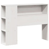 ZNTS Bed Frame without Mattress White 100x200 cm Solid Wood Pine 3309906