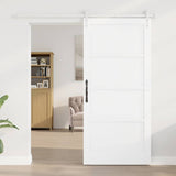 Sliding Door ORKDAL White 93 x 202 cm Solid Pine Wood 3333767