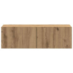 4 Piece TV Cabinet Set Wall-mounted Artisan Oak Engineered Wood 3329018