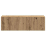 4 Piece TV Cabinet Set Wall-mounted Artisan Oak Engineered Wood 3329018