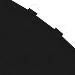 ZNTS Jumping Mat Fabric Black for 12 Feet/3.66 m Round Trampoline 92404