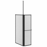 Shower Screen Folding White Aluminium 42009757