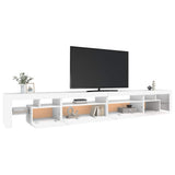 TV Cabinet with LED Lights White 290x36.5x40 cm 3152802