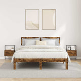 Bedside Cabinets Wall-mounted 2 pcs Smoked Oak 35x30x51 cm Engineered Wood 833448