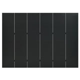 6-Panel Room Divider Black 240x180 cm Steel 335904