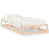 Bed Frame without Mattress 90x200 cm Solid Wood 820781
