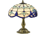 Stained Glass Table Lamp, Handmade Antique Bedside Lamp for Bedroom, Living room, Home, Nightstand, T3398P344746