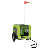 Pet Bike Trailer Green and Black Oxford Fabric and Iron 93913