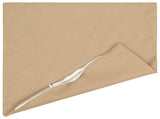 Cushion with Pillow HEERLEN 2 pcs Cream Fabric 928504