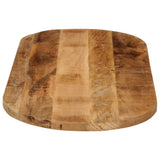 Table Top 120x60x3.8 cm Oval Solid Wood Rough Mango 370120