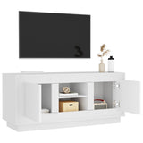 TV Cabinet White 102x35x45 cm Engineered Wood 819860