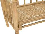 Garden Arch with Bench Natural 115 x 50 x 205 cm Bamboo 42028056