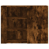 Wall Cabinet Smoked Oak 75x35x60 cm Engineered Wood 848427