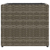 Garden Planters 2 pcs Grey 36x30x32 cm Poly Rattan 3210533