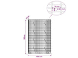 Gabion with 3.5 mm Wire and 5x10 cm Mesh 100x10x200 cm 3462572