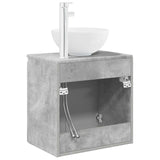Wall-Mounted Sink Vanity Concrete Grey 49.5 x 41 x 64.5 cm 890395