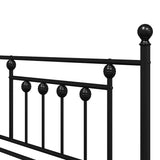 Daybed Frame Black 90 x 200 cm Steel 42002659