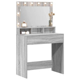 Dressing Table Grey Sonoma 78.5 x 41 x 135 cm Engineered Wood 865114