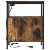 Bedside Cabinet with Drawer 2 pcs Smoked Oak 30 x 48 x 61 cm 859415