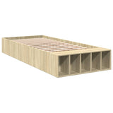 Bed Frame without Mattress Sonoma Oak 75x190 cm Small Single 3280624