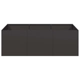 Planter Black 120x80x40 cm Steel 860745