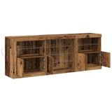 LED Sideboard Old Wood 181.5 x 37 x 67 cm Engineered Wood 3333116