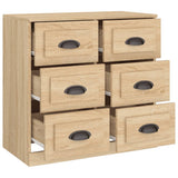 Sideboard Sonoma Oak 70x35.5x67.5 cm Engineered Wood 816435