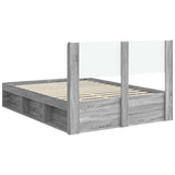 Bed Frame with Storage and Headboard Grey Sonoma 120 x 200 cm 3414232