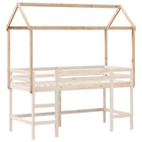 Kids' Bed Roof 207x80.5x151.5 cm Solid Wood Pine 846967