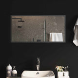 LED Bathroom Mirror Transparent 80 x 40 cm Tempered Glass 42045816