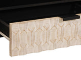 TV Cabinet White Wash Finish 80 x 33 x 46 cm Solid Mango Wood 4017881