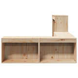 Bedside Cabinet with Desk 232x122x75 cm Solid Wood Pine 855750