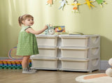 Kids Storage Unit, with Six Drawers - Cream T3398P347680