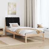 Bed Frame with Upholstered Headboard Brown 75 x 190 cm 878861