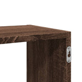 Wall Shelf Brown Oak 100x25x50 cm Engineered Wood 853278
