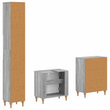 3 Piece Bathroom Cabinet Set ALKMAAR Grey Sonoma 3417429