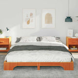 Bed Frame Brown 160 x 210 cm Solid Pine Wood 872904