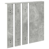 Wall-Mounted Coat Rack with Shelf Concrete grey 84 x 10 x 80 cm 874494