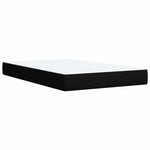 ZNTS Box Spring Bed with Mattress Black 120x200 cm Fabric 3285864