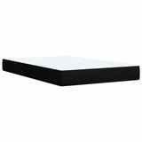 ZNTS Box Spring Bed with Mattress Black 120x200 cm Fabric 3285864