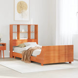 Bed Frame without Mattress Wax Brown 90x200 cm Solid Wood Pine 3323700