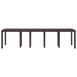 Garden Table Brown 300 x 100 x 73 cm Poly Rattan 3378521