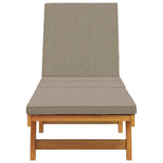 Sun Lounger Reclining Brown 63 x 199 x 85cm Solid Acacia wood 4105538