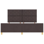 ZNTS Bed Frame - Dark Brown, 180x200 cm, Fabric 3344826