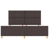 ZNTS Bed Frame - Dark Brown, 180x200 cm, Fabric 3344826