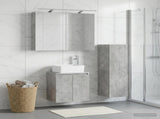 Bathroom Furniture Set 4 pcs Concrete Grey 3407434