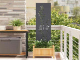 Garden Privacy Screen Anthracite 32 x 140 cm Cold-rolled steel 876226